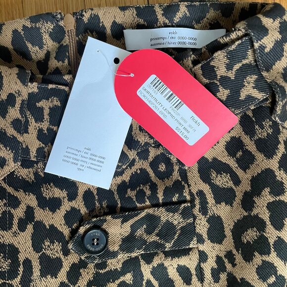 Rokh Tan Utility Miniskirt, size 0, NWT - Picture 4 of 5